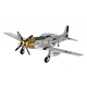 TOP RC Hobby Plane Mustang P-51D 750MM PNP - Yellow and silver plane - top017B