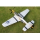 TOP RC Hobby Plane Mustang P-51D 750MM PNP - Yellow and silver plane - top017B