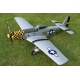 TOP RC Hobby Plane Mustang P-51D 750MM PNP - Yellow and silver plane - top017B