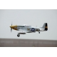 TOP RC Hobby Plane Mustang P-51D 750MM PNP - Yellow and silver plane - top017B