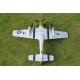 TOP RC Hobby Plane Mustang P-51D 750MM PNP - Yellow and silver plane - top017B