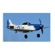 TOP RC Hobby Mini Mustang P51D with TOP-Gyro stabilization system Perfect for beginners 450MM RTF - blue silver - top097B01