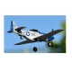 TOP RC Hobby Mini Mustang P51D with TOP-Gyro stabilization system Perfect for beginners 450MM RTF - blue silver - top097B01