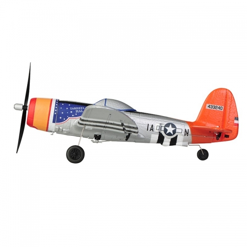 TOP RC Hobby Mini P47 with TOP-Gyro stabilization system Perfect for beginners 402MM RTF - Orange-silver - top104B02