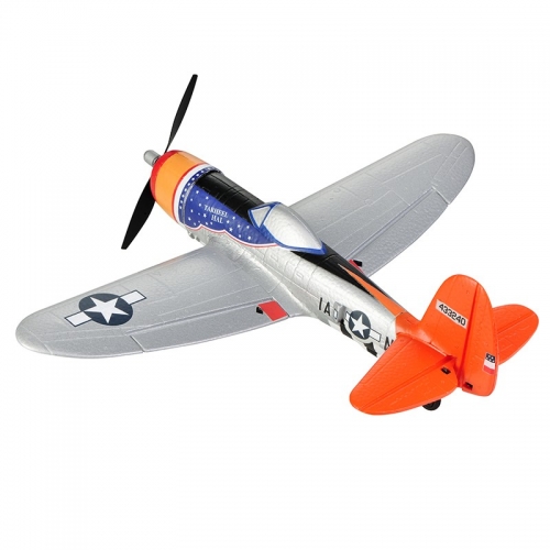 TOP RC Hobby Mini P47 with TOP-Gyro stabilization system Perfect for beginners 402MM RTF - Orange-silver - top104B02