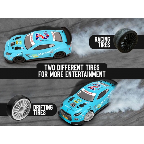 RACENT Drift Car 1/14 4WD 785-42 609B2 - Brushed / Light Blue