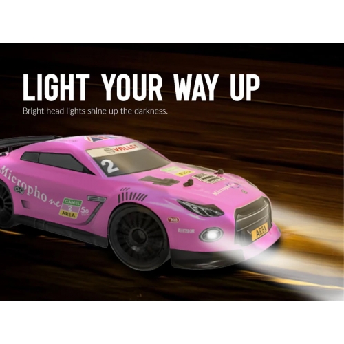 RACENT Drift Car 1/14 4WD 785-42 609PB2 - Brushed / Pink