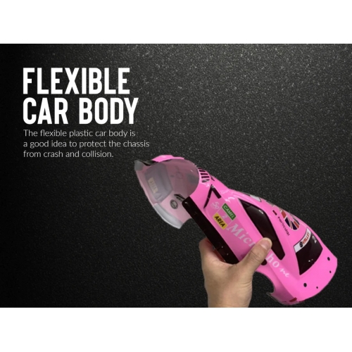 RACENT Drift Car 1/14 4WD 785-42 609PB2 - Brushed / Pink