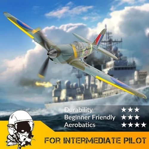 Volantex RC Spitfire Remote Control Airplane for Beginners Xpilot Stabilizer 761-12B RTF