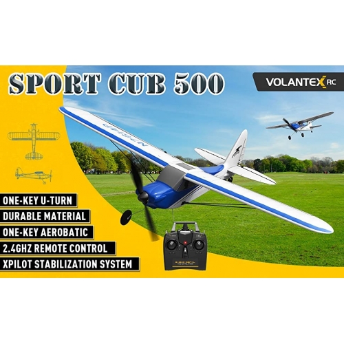 VOLANTEXRC Sport Cub 500mm with Gyro Easy Fly 761-4B RTF - Blue