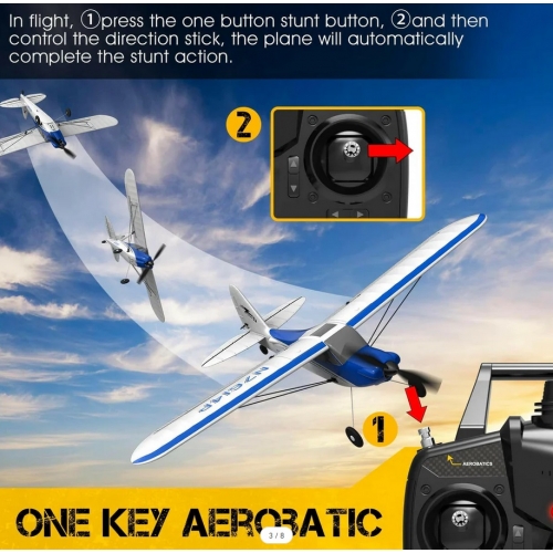 VOLANTEXRC Sport Cub 500mm with Gyro Easy Fly 761-4B RTF - Blue