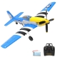 VolantexRC Mini Mustang P51D 4-Ch Beginner Airplane with Xpilot Stabilizer / One-key Aerobatic 761-5 V2 RTF Blue