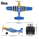 VolantexRC Mini Mustang P51D 4-Ch Beginner Airplane with Xpilot Stabilizer / One-key Aerobatic 761-5 V2 RTF Blue