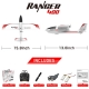 Volantex RC Ranger 400  Beginner Airplane with 6-Axis Gyro System and 20 Gram Super Light Weight for easy flight 761-6 RTF