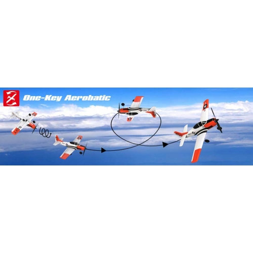 VolantexRC T-28 Trojan 4CH Airplane with Xpilot Stabilizer - One-key Aerobatic 761-9 RTF