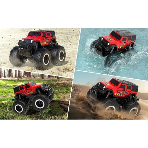 STEMTRON Amphibious Car 1/16 767RB2 - Brushed / Red