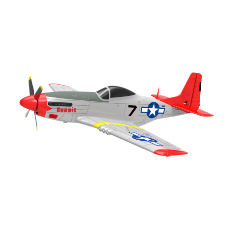Volantex RC Mustang P51D 750mm Warbird with Xpilot One Key Aerobatic Stabilization System  768-1 RTF - Red