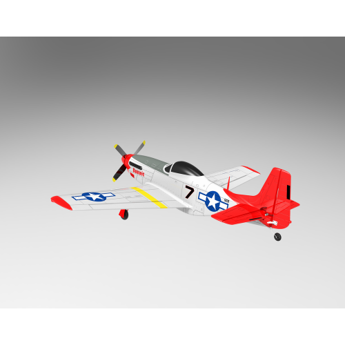Volantex RC Mustang P51D 750mm Warbird with Xpilot One Key Aerobatic Stabilization System  768-1 RTF - Red