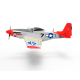 Volantex RC Mustang P51D 750mm Warbird with Xpilot One Key Aerobatic Stabilization System  768-1 RTF - Red