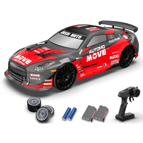 RACENT Drift Car 1/14 4WD 785-42 609RB2 - Brushed / Red