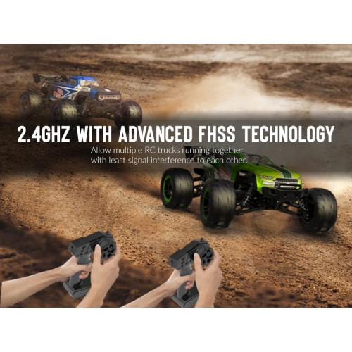 RACENT Monster Truck Tornado 4WD 1/16 785-7 - Brushed / Green