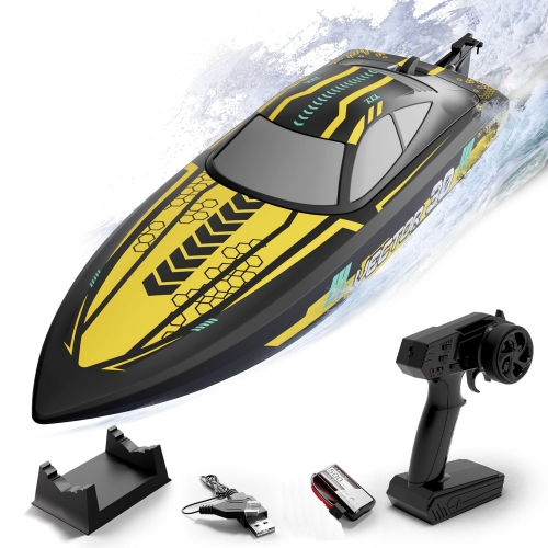 Volantex RC Vector 30 motorboat with self-reversing system up to 50km/h 795-8Y RTR - brushed motor / yellow