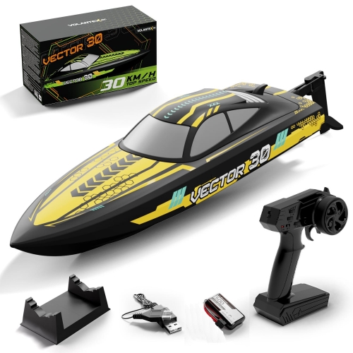 Volantex RC Vector 30 motorboat with self-reversing system up to 50km/h 795-8Y RTR - brushed motor / yellow