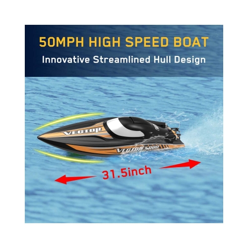 VolantexRC Vector SR80 Super High Speed Boat with Auto Roll Back Function and ABS Plastic Hull 798-4 ARTR