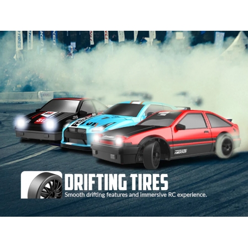 RACENT Drift Master Car 1/24 4WD SC24A07 926BRB2 - Brushed / Black