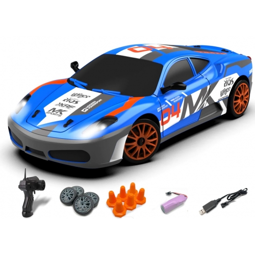 RACENT Speedster Drift Car 1/24 4WD SC24A09  926DBB2 - Brushed / Blue