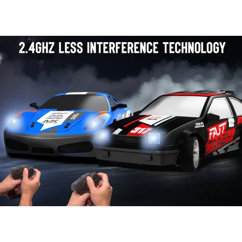 RACENT Speedster Drift Car 1/24 4WD SC24A09  926DBB2 - Brushed / Blue